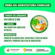 ATENÇÃO PINHALENSES!! TODOS O SÁBADOS OCORRE A FEIRA DA AGRICULTURA FAMILIAR.